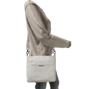 MANDARINA DUCK MELLOW LEATHER Handtasche weiß